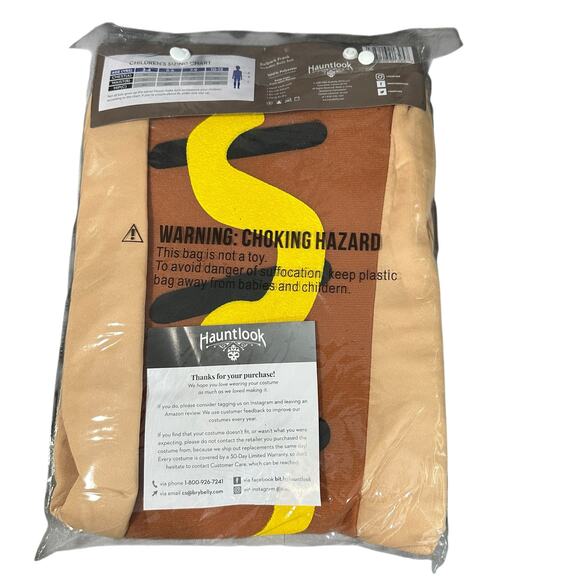 Halloween Costume Hotdog Child Small 3-4 Years Old Ball Park Frank With Mustard - Picture 6 of 6